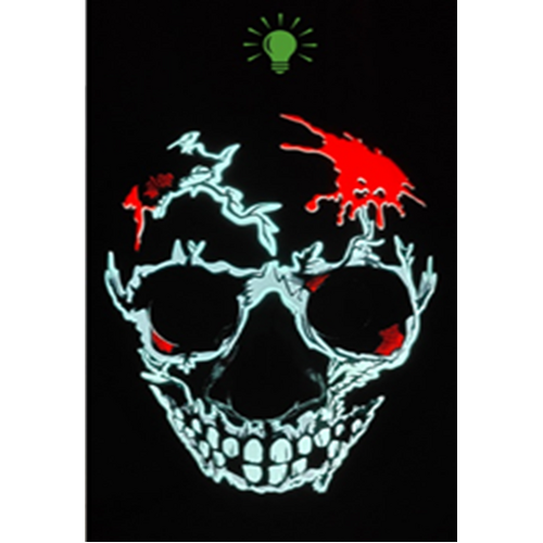Mask - Light Up Mask  - Skull Blood V2