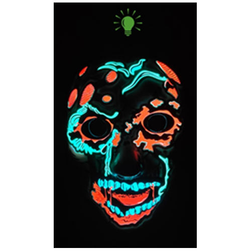 Mask - Light Up Mask - Skull Horror V2