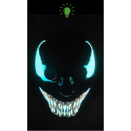 Mask - Light Up Mask - Venom Black