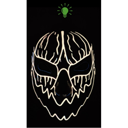 Mask - Light Up Mask - Pumpkin