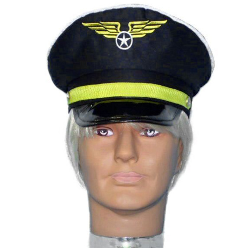 Hat- Airline Pilot Hat - Black (A)