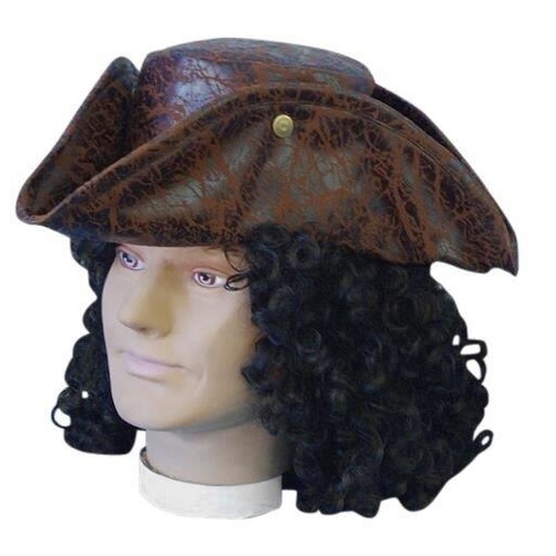 Hat- Pirate Tricorn - Brown