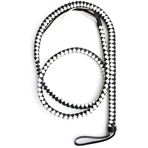 BLACK/WHITE STOCK WHIP